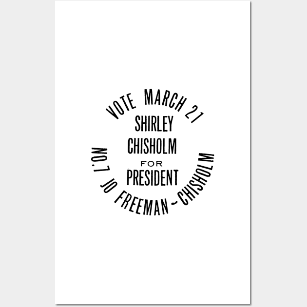 SHIRLEY CHISHOLM-FOR PRESIDENT Wall Art by truthtopower